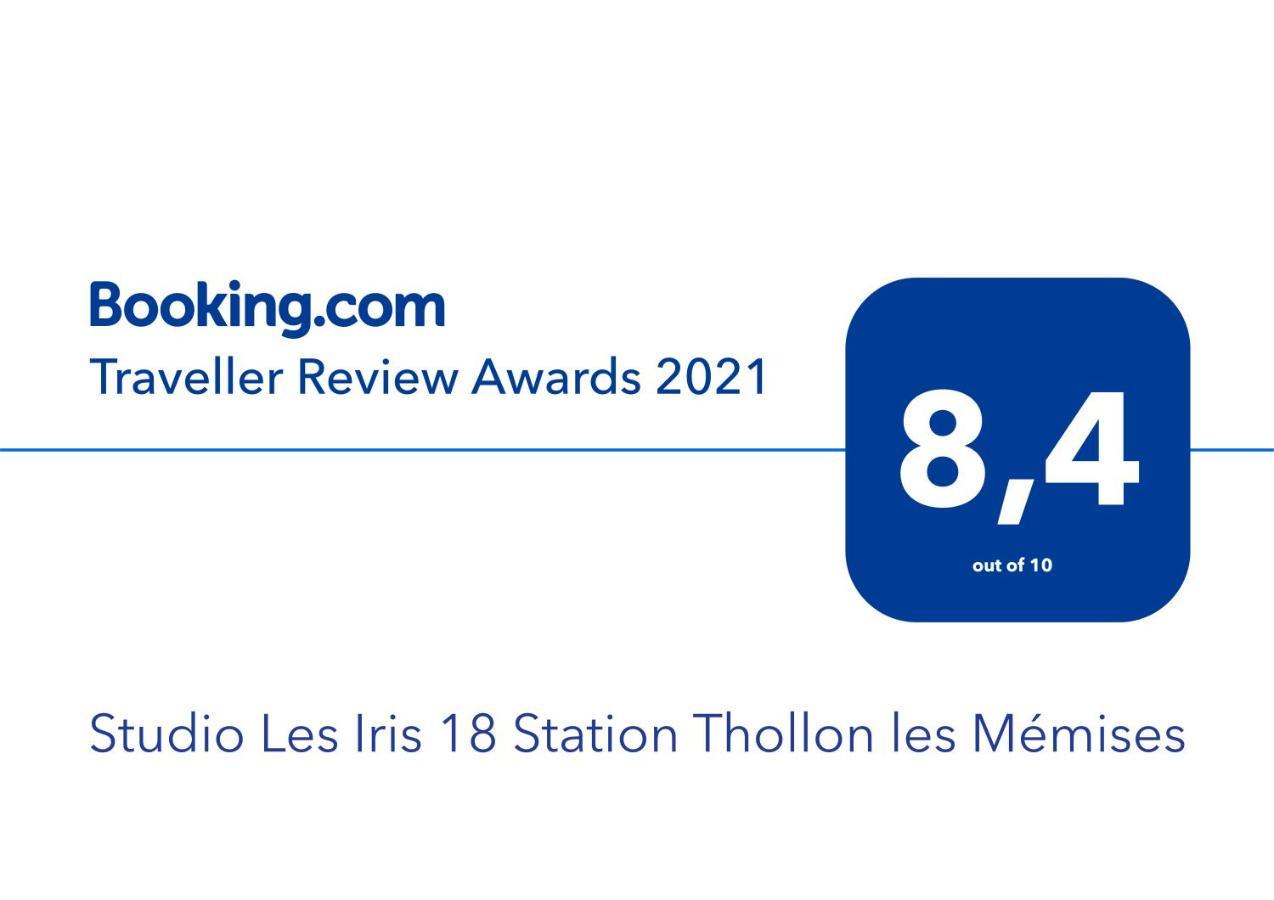 Апартаменти Studio Les Iris 18 Station Thollon Les Memises Екстер'єр фото